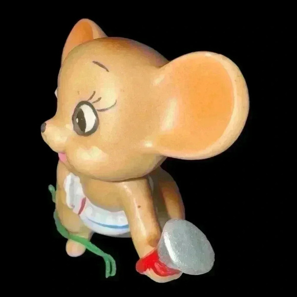 Vintage Josef Originals  Mouse Figurines Lot (2) with Labels Made In Japan - Picture 6 of 10